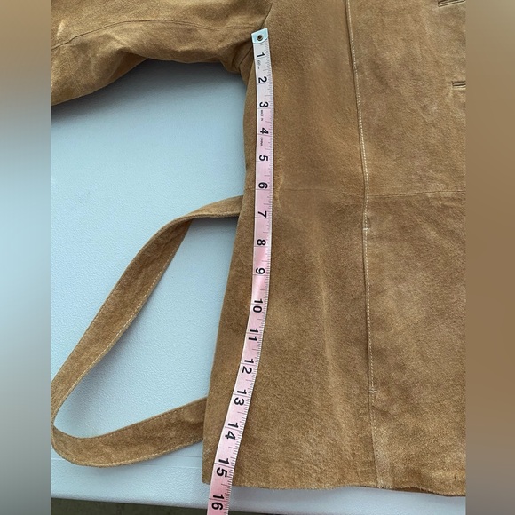 Wilsons Suede Leather Maxima Tan Jacket size Large - Picture 13 of 13